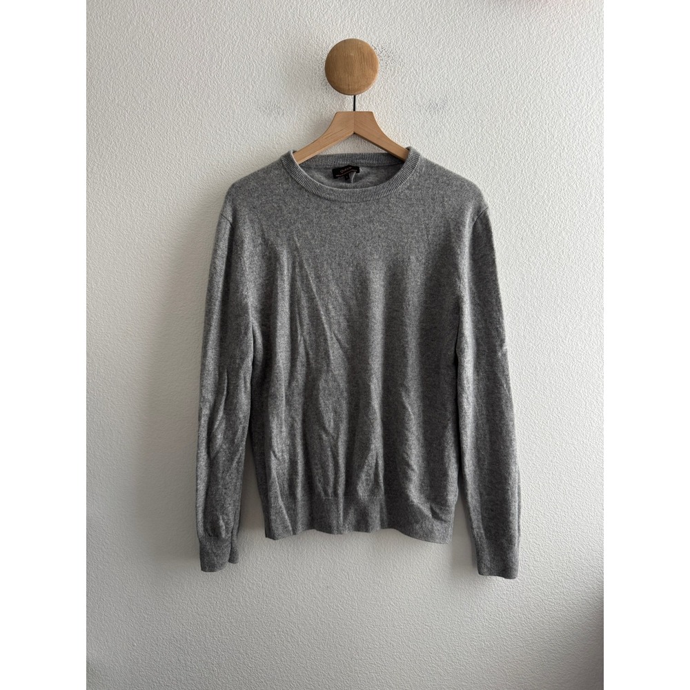 Quince Gray 100% Mongolian Cashmere Crewneck Sweater Size Large